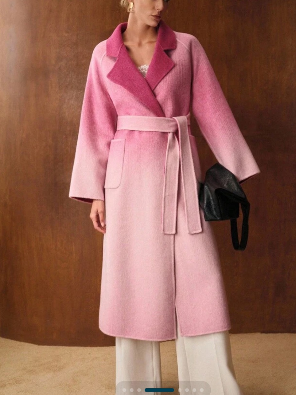 Motf Coat Pink Ombre Xs Nwt
